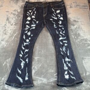 Valabasas Men's Jeans Riptide Stacked Size 42 Distressed‎ Streetwear